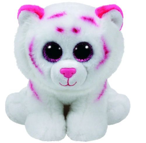 Plus ty 24cm beanie babies tabor tigru alb roz ty90247