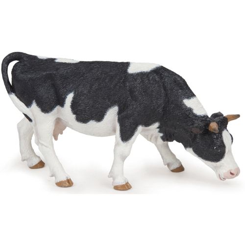 Figurina vaca alb cu negru papo51150