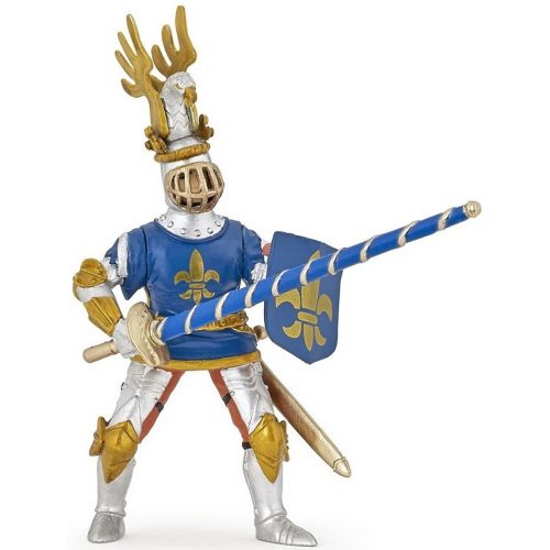 Papo figurina cavaler crin albastru papo39788