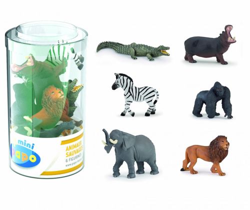 Papo figurina set 6 mini animale salbatice papo33020