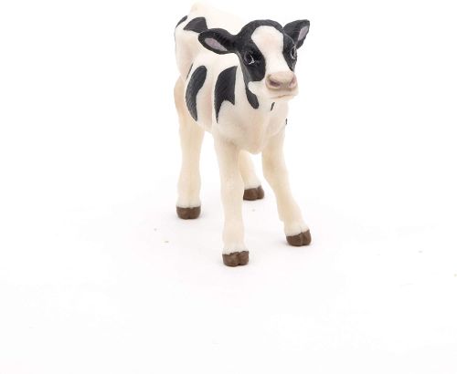 Figurina vitel alb cu negru papo51149