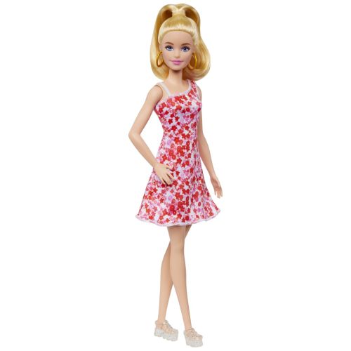 Barbie fashionista blonda cu parul prins in coada mthjt02