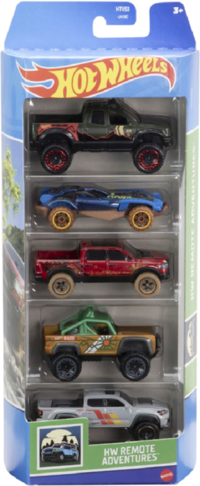 Set 5 masini hot wheels cu design hw remote adv mt1806_htv53
