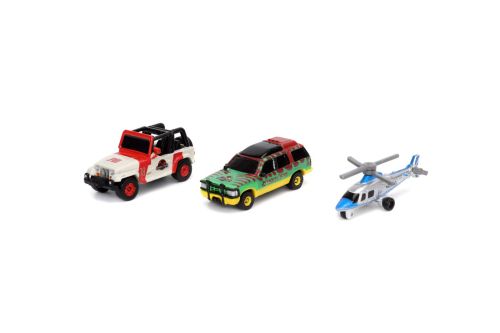 Jada set 3 masinute metalice jurassic 4cm 253251012
