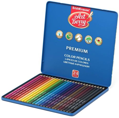 Erich creioane colorate premium 24buc/set 44631
