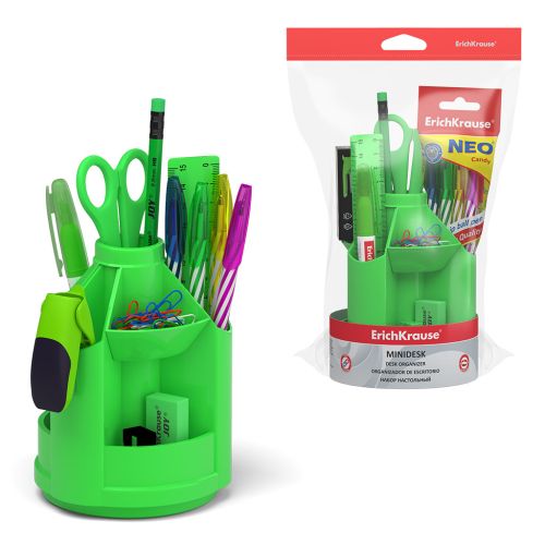Set birou culoare verde neon erich 53228