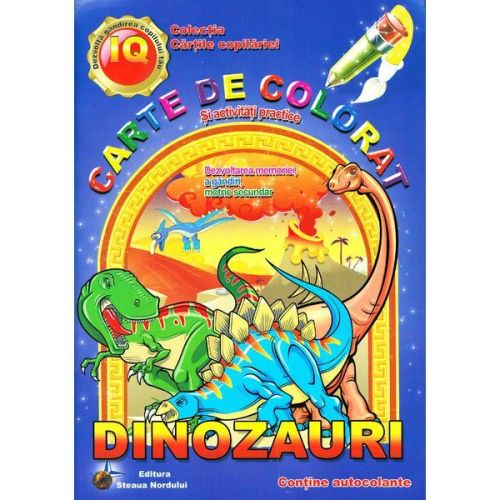 Carte de Colorat Dinozauri