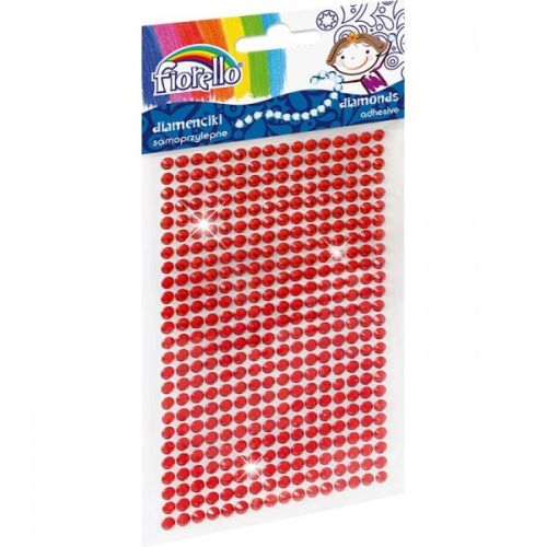 Accesorii creatie diamante autoadezive rosii 0.4mm 170-2391
