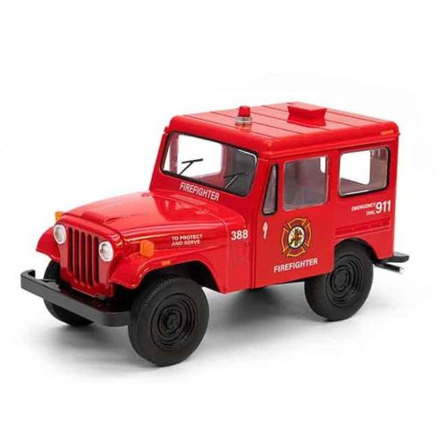 Masinuta metalica jeep dj-5b pol /pompieri 13cm kt5433wdpr