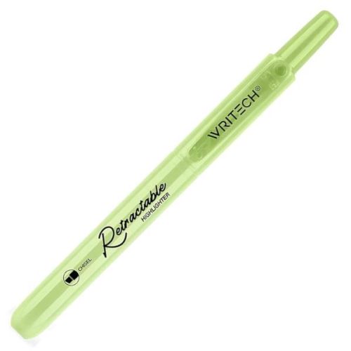 Textmarker retractabil writech pastel-lime w-805s