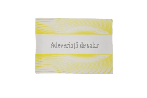 Adeverinta salar color