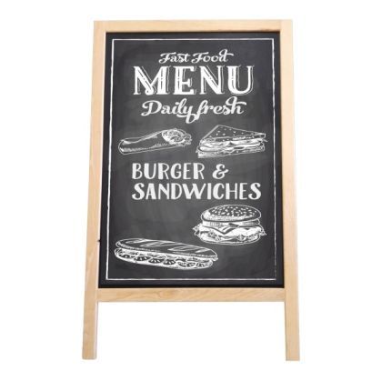 Panou trepied informare rama lemn podea 50x70cm noki p3543