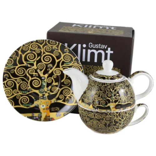 Set ceainic ceasca farfurioara si infuzor metalic 350/240cm