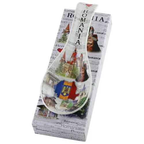 Suport lingura ceramica 9x26cm stema Romaniei 382348