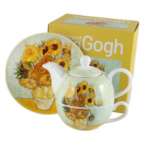Set ceainic ceasca farfurioara infuzor 350/240ml sunflower