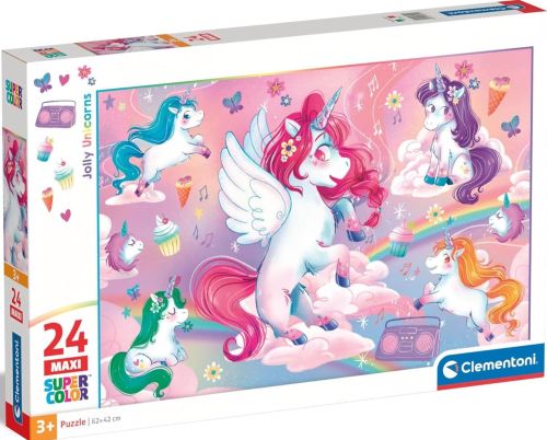 Puzzle 24 maxi - jolly unicorns (model nou) cl28525