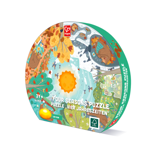 Puzzle 4 anotimpuri pentru copii cu led 17 piese e1636a