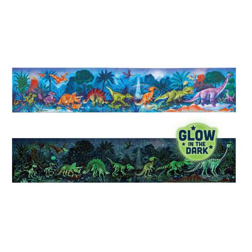 Puzzle copii cu dinozauri fotoluminescent 200 piese e1632a