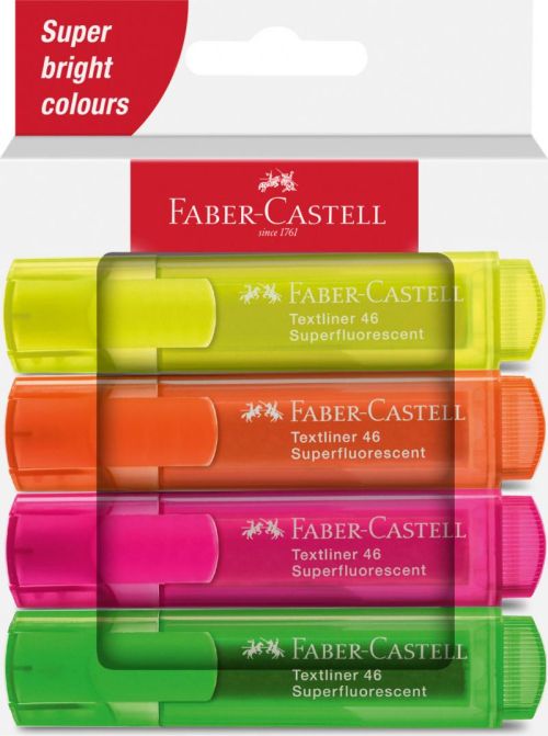 Textmarker set 4 carton superfluorescent 1546 2024 fc254644