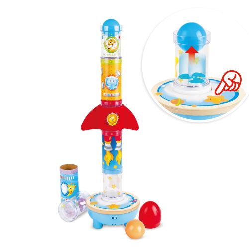 Jucarie de stivuit - racheta cu ventilator si numere e0387b