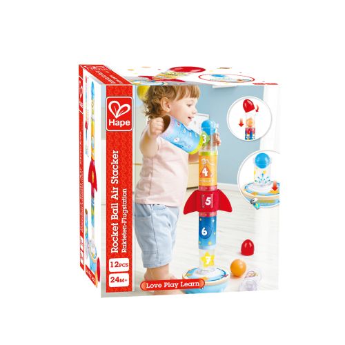 Jucarie de stivuit - racheta cu ventilator si numere e0387b