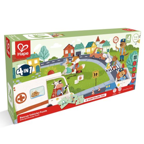 Puzzle vehicule de salvare 4 in 1 si joc storytelling e1639a