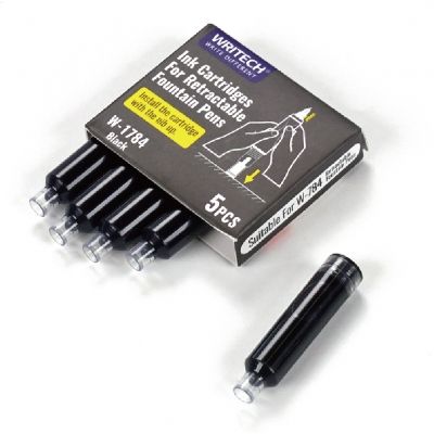 Set 5 patr cern pt stilou retr writech negru w-784/5-black