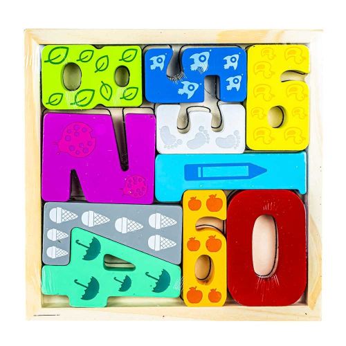 Puzzle din lemn tetris-cifre 7252-1