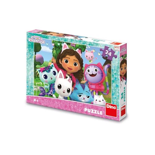 Puzzle 24 piese casa de papusi a lui Gabby dino toys 351707