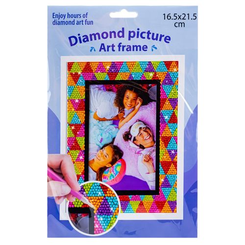 Set creativ: rama foto cu diamante, 16.5x21.5 cm  40002