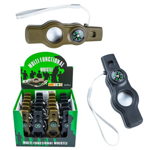 Fluier 5 in 1 din plastic cu lumina 51