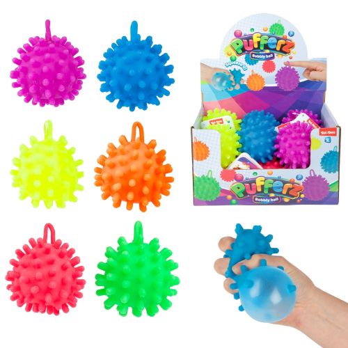 Jucarie pufferz minge cu tepi 9cm 35183z