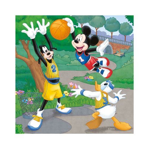 Puzzle 3x55 piese mickey si minnie - dino toys 335271