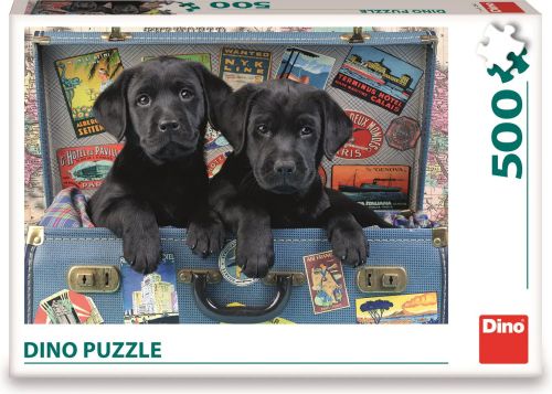 Puzzle 500 piese catelusi - dino toys 502581