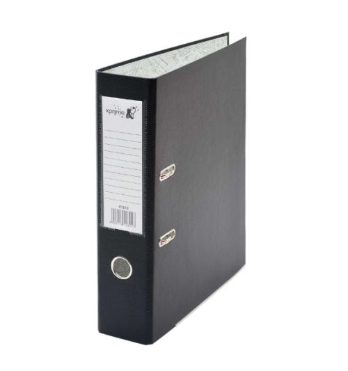 Biblioraft a4 7.5cm pvc negru x prime/xp87612n