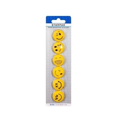 Magneti set 6 emoticons 30mm 378346 starpak