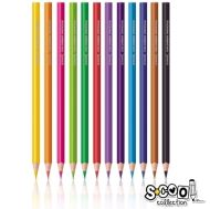 Creioane color triunghiulare 12 culori sc003
