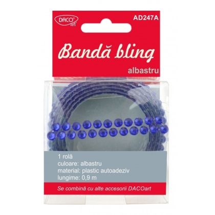 Accesorii craft ad247a banda bling albastru daco