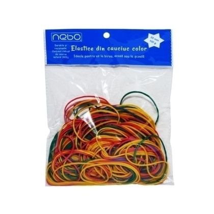 Elastice cauciuc color 50mm 100g 16899 nebo