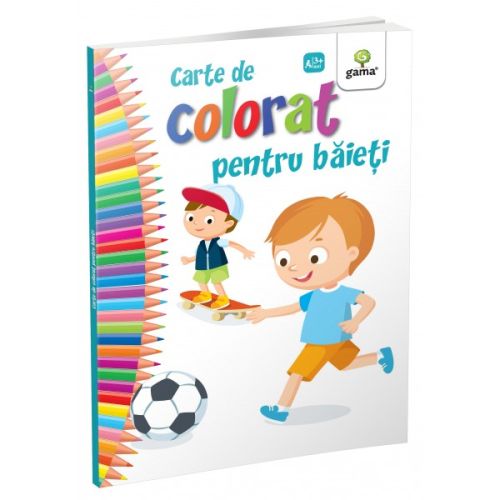 Carte de colorat pentru baieti 80 pagini 2018