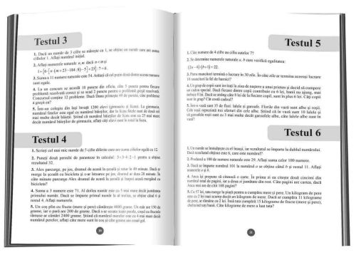 Ma pregatesc pentru concursuri / Matematica clasa a IV-a