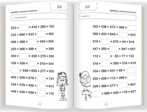 Adunari si scaderi pana la 1000 / Exersez 10 minute pe zi - Editura Gama