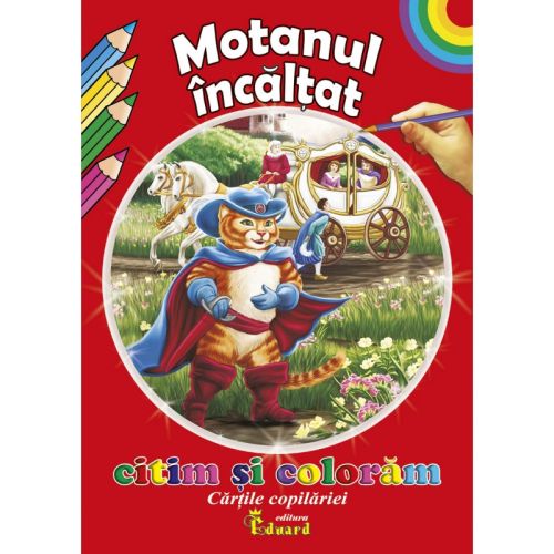 Citim si coloram motanul incaltat