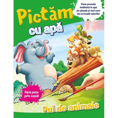 Pictam cu apa.Pui cu animale