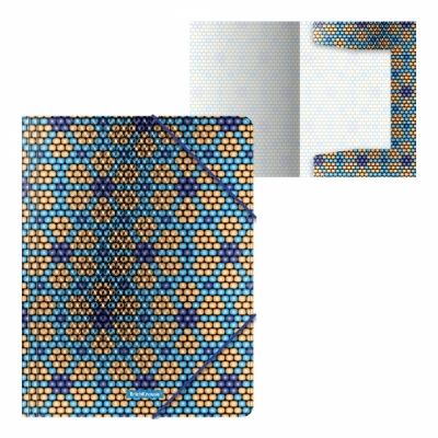 Mapa plastic cu elastic a4 model blue&orange beads 52898