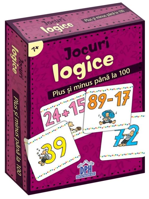 Jocuri logice - Plus si minus pana la 100- jetoane