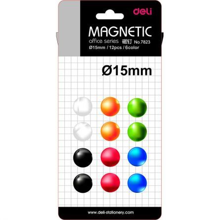 Magneti whiteboard 15mm 12buc/set deli dle7823