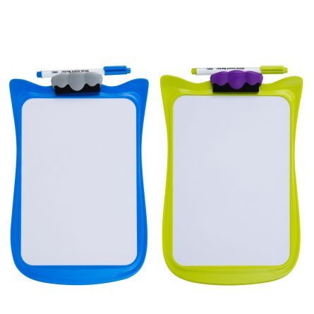 Whiteboard scolar cu rama plastic 30*21cm deli dl8703