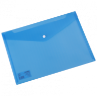 Mapa plastic cu buton a4 albastra deli dle5505b