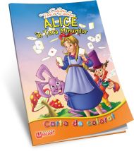 Carte de colorat - Alice in tara minunilor